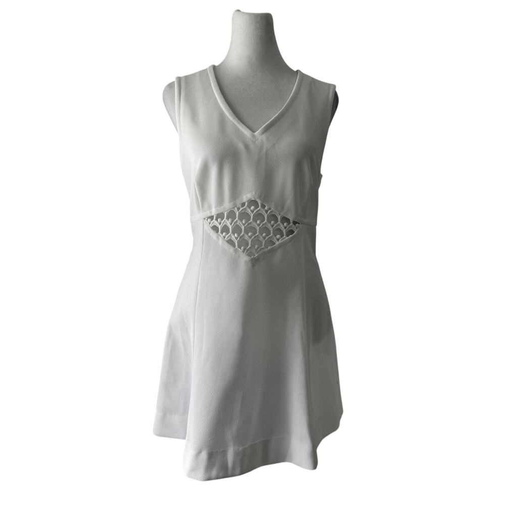 Vintage ‘70s Raqueteer by Dunlop White Sleeveless Cutout Tennis Mini Dress